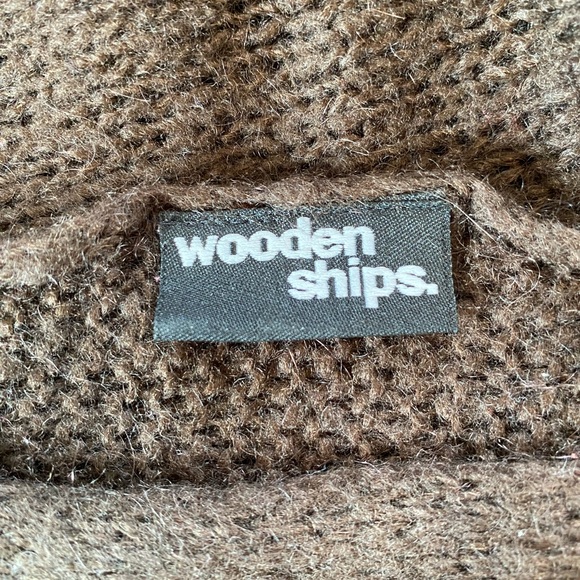 Wooden Ships High-Low Brown Sweater - Picture 4 of 4